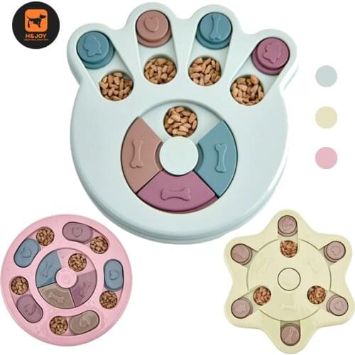 H&JOY Dog Puzzle Toys Interactive Leaking Feeder Plates For Dogs Non-Slip Training Toys Dog Food Dispenser Pet Puppy Accessories