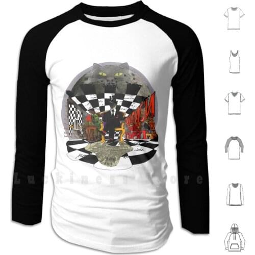 Professor Woland ( From Master And Margarita ) Hoodie Long Sleeve Kot Begemot Master And Margarita Cat Behemoth