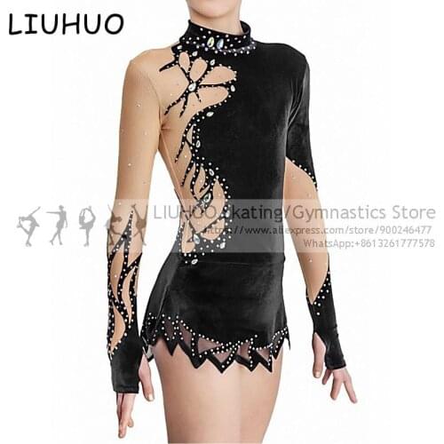 Custom Design girls Artistic Gymnastics leotards collant Dress Ballet Skating Dress Child Rhythmic Gymnastic leotards for stage