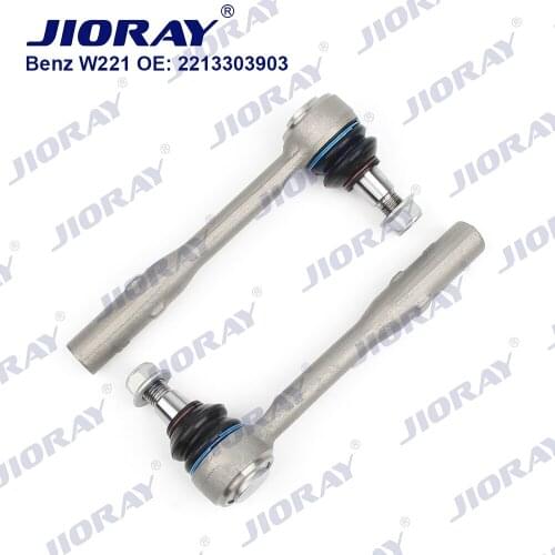 JIORAY Pair Front Axle Outer Steering Tie Rod Ends Ball Joint For Mercedes Benz S Class W221 C216 S250 CDI S350 S400 S500 S600