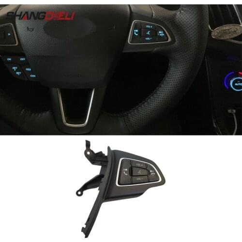Car Audio Volume Steering Wheel Buttons Media Phone Bluetooth Switch For Ford Focus MK3 2015 2016 Escape Kuga 2017
