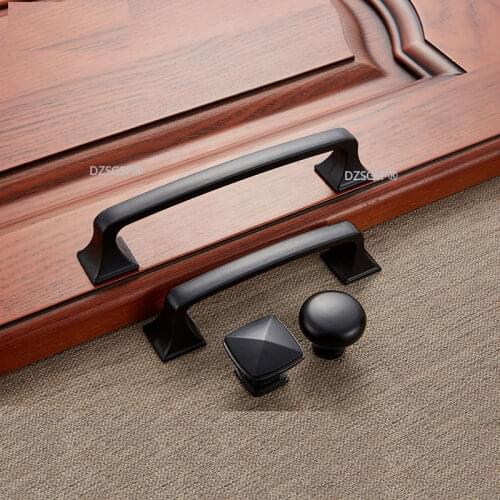 Red Bronze Kitchen Cabinet Pull Zinc Alloy Dresser Door Handle American Style Cupboard Drawer Hardware Jewelry box Knob