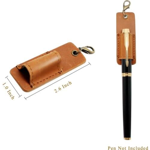 Creative Leather Chest Pencil Case Portable Pen Bag, Pen Pouch, Pen Cover With Lanyard Pen Insert