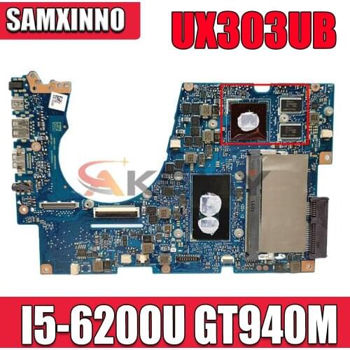 UX303UB Motherboard For ASUS UX303UB UX303U UX303UA Laptop Motherboard original notebook 4G I5-6200U GT940M-2GB 100% Test