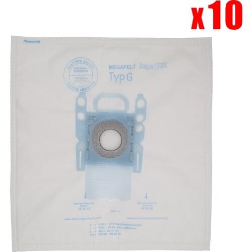 10 pack vacuum cleaner dust bag replacement for Bosch Microfibre Type G GXXL GXL MegaAir SuperTex BBZ41FGXXL vacuum cleaner part