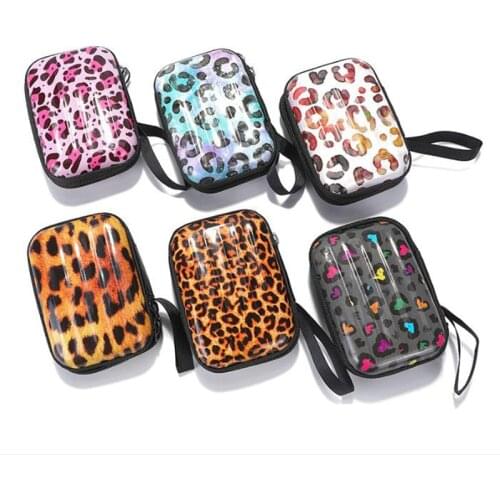 Mini 1pc Pouch Luggage Model Square Tin Iron Box Key Purse Pencil Case steel Box/coin Storage Bag headset Gift Bag