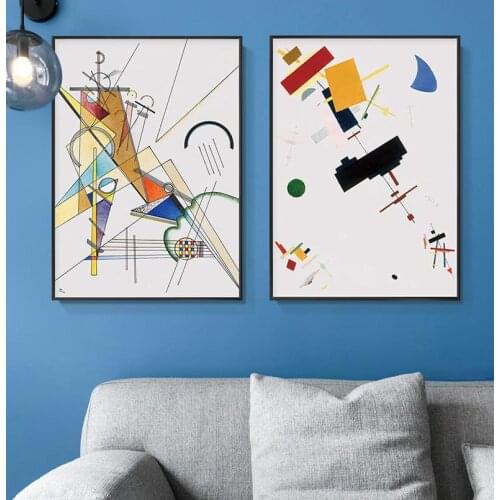 Kandinsky Minimalist Geometric Decorative Painting Study Porch Corridor Abstract Hanging Art Master Large Wall Mural