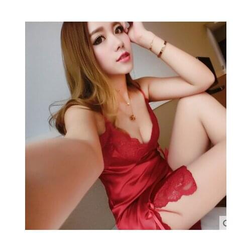 Fashion NEW Bud silk Condole belt Womens Sleepwear nightgown Womens Home Clothes Free Shipping