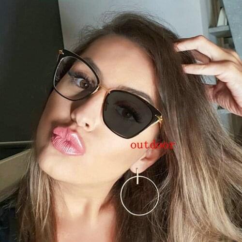 2020 New Design Fashion Cat Outdoor Photochromic Reading Glasses women Sun Discoloration Presbyopia Hyperopia Glasses UV400 NX