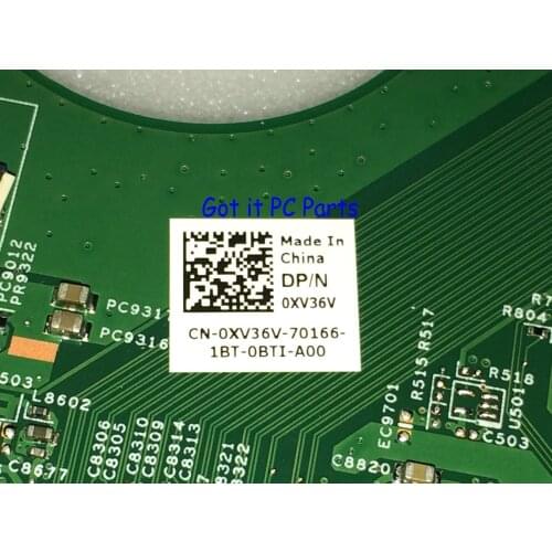 STOCK TESTED ALREADY 0XV36V LAPTOP MOTHERBOARD FOR DELL VOSTRO 3550 NOTEBOOK MAINBOARD FAST SHIPPING