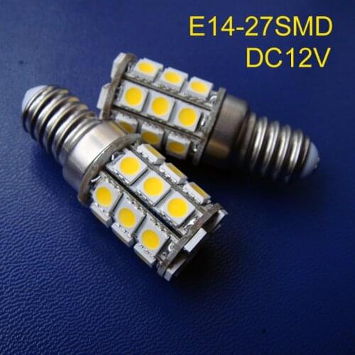 High quality 5050 12V E14 led lamps E14 LED bulbs led E14 lamps DC12V E14 Led decorative light free shipping 2pcs/lot