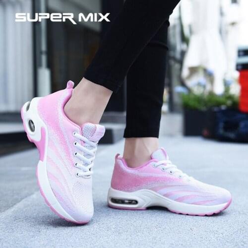 Running Shoes Women Breathable Casual Shoes Outdoor Light Weight Sports Shoes Casual Walking Platform Ladies Sneakers Black