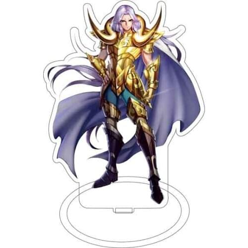 Zodiac Saga Shura Shaka Aldebaran Mu Aiolia Anime Saint Acrylic Stand Figure Model Plate Cosplay Collection Gifts