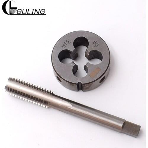 Guling 1Set HSS metric hand tap Round die M13x1.5 fine thread tap Round die M13x0.5 M13X0 .75 M13x1 M13x1.25