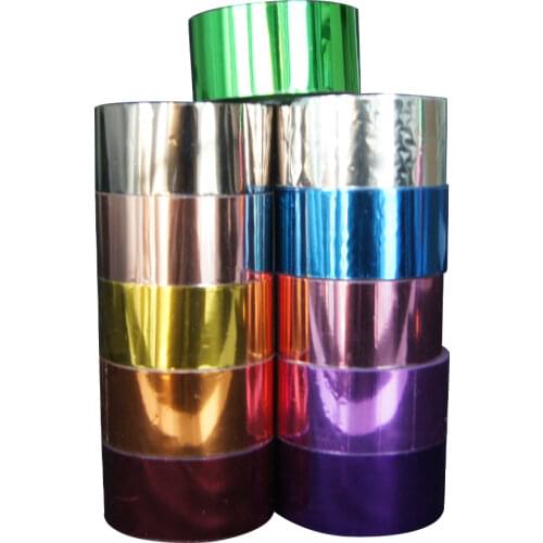 1 Roll 5cmx120M 10 Colors Hot Stamping Foil Heat Transfer Laminating Napkin Gilding PVC business Card Emboss