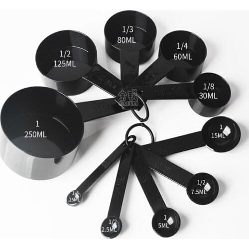 10pcs Kitchen Measuring Spoons Teaspoon Coffee Sugar Scoop measuring Cake Baking Flour Measuring Cups Kitchen Cooking Tools