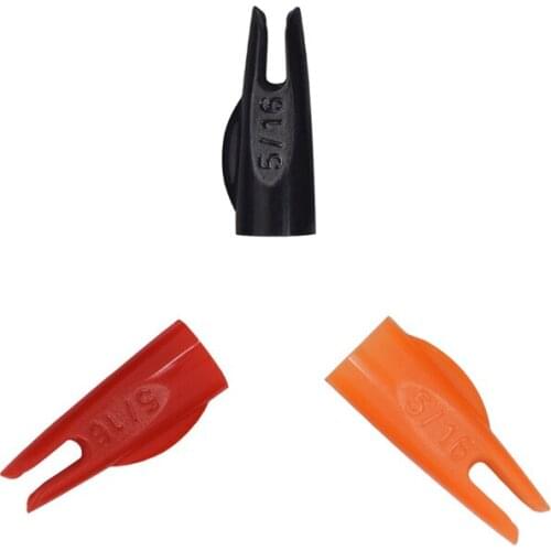 100Pcs 5/16 8mm Wooden Arrows Knock Plastic Nock Accessories Archery Bow Outdoor Shooting Hunting Free Shipping