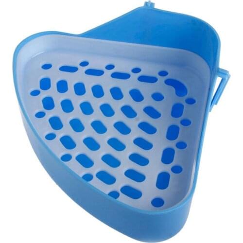 2020 New Pet Cat Rabbit Small Animal Pee Toilet Potty Bowl Corner Clean Litter Trays Hot