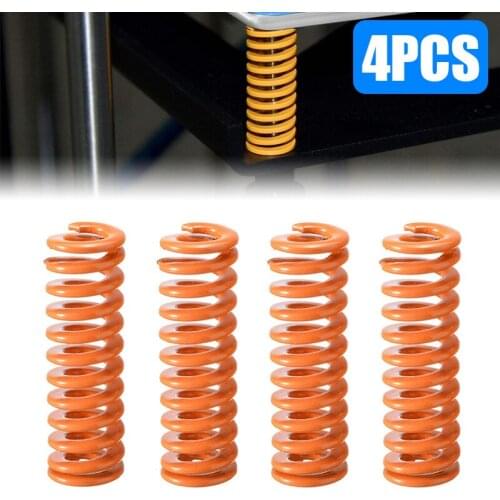4 Pcs High Quality Hotbed Flat Bed Extruder Springs For Creality Ender 3 Pro CR-X CR-10 CR-20 3D Printer Accessories