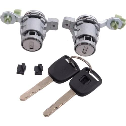 72185-S9A-013 1 Pair Car Left & Right Door Lock Cylinder with 2 Keys Fit For Honda CR-V Element 2003 2004 2005 2006