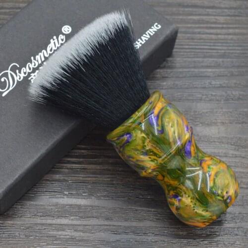 DSCOSMETIC 26mm new flat top synthetic hair knot Shaving Brush for mans beard Shave brush