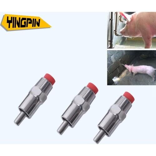 2018 Stainless Steel Automatic Duck-Billed Pig Water Nipple Drinker Copper Cap Mouth