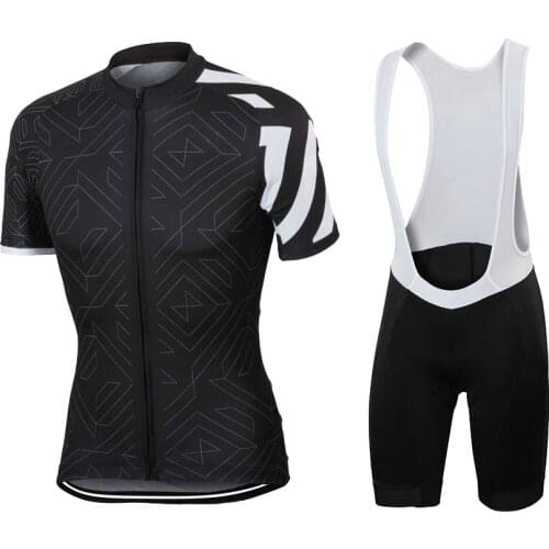 NEW jersey set pro team bike wear men short sleeve cycling jersey bib shorts Gel Pad kit Cycling clothing MTB