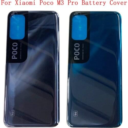 Battery Cover Rear Door Back Case Housing For Xiaomi Poco M3 Pro Battery Cover with Logo Replacement Parts