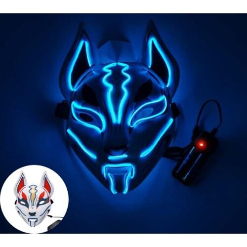 Hot LED Game Doll Luminous Facial Masks Christmas Halloween Easter Fun Masquerade Cospaly Adult Party Plastic The Mask Hip Hop