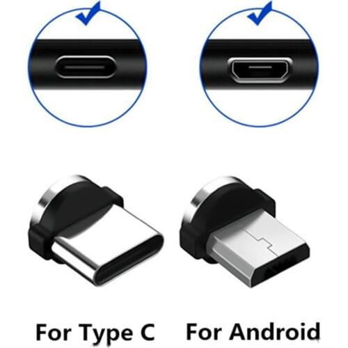Magnetic Cable plug USB Cable Jack adapter for Type C Plugs Android Fast Charging USB Charger Cord Plug