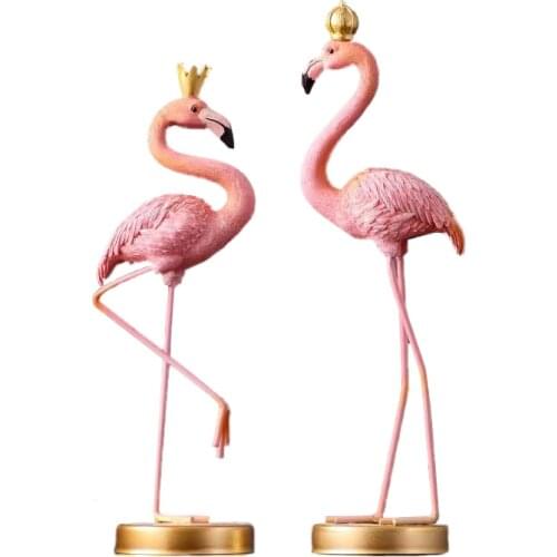[MGT]Nordic style flamingo animal ornaments home decoration crafts living room room furnishings girl heart gift