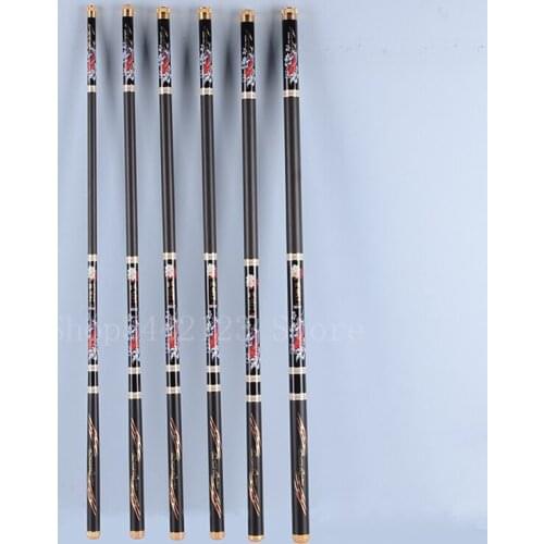 NEW High Quality Telescopic Fishing Rod Super Light Hard 2.7m/3.6m/4.5m/4.8m/5.4m/6.3m/7.2m Carbon Fiber Hand Pole Fishing