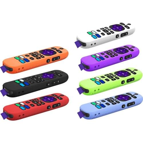 Dustproof Protective Case For 2021 RokuVoice Remote Pro Remote Control Cases Protective Silicone Cover Skin-Friendly Shockproof