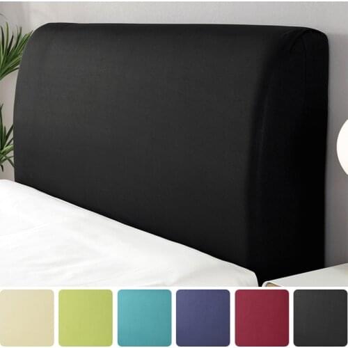 Solid color soft Fabric Bed Head Cover All-inclusive Headboard Cover Elastic Furniture Protector For Hotel Home Livinig Room