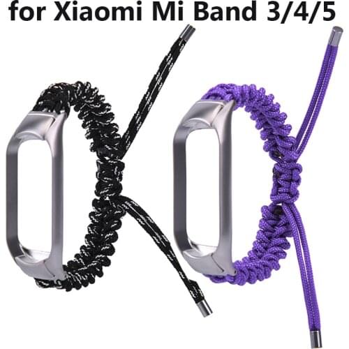 Woven Nylon Strap for Xiaomi Mi Band 4 5 3 Bracelet Sport Woman Man Miband Wristband Watchband 2020 Durable Creative Accessories
