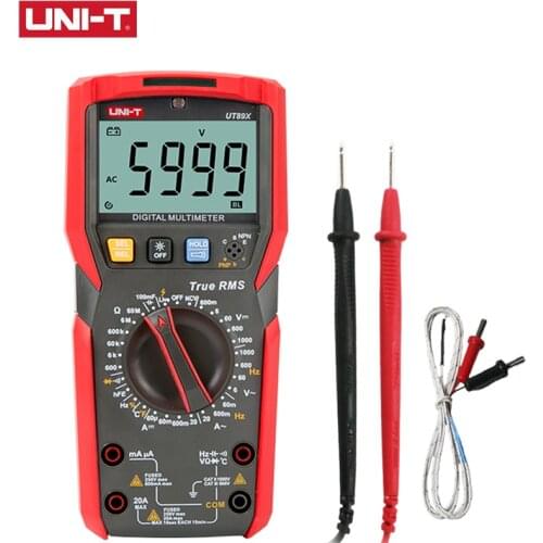UNI-T UT89X UT89XD Professional Digital Multimeter True RMS NCV 20A Current AC DC Voltmeter Capacitance Resistance Tester