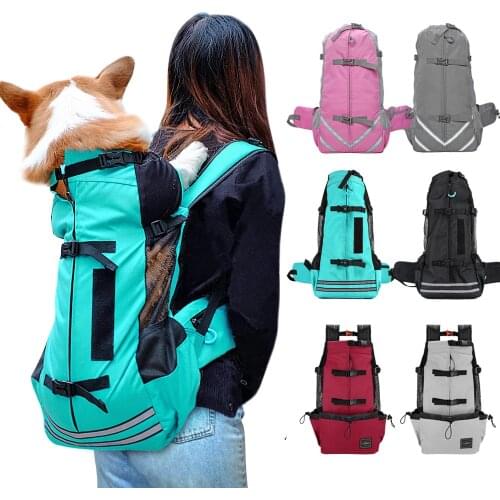 Breathable Dog Carrier Bag Portable Pet Outdoor Travel Backpack Reflective Carrier Bags For Dogs French Bulldog Dog Accessories