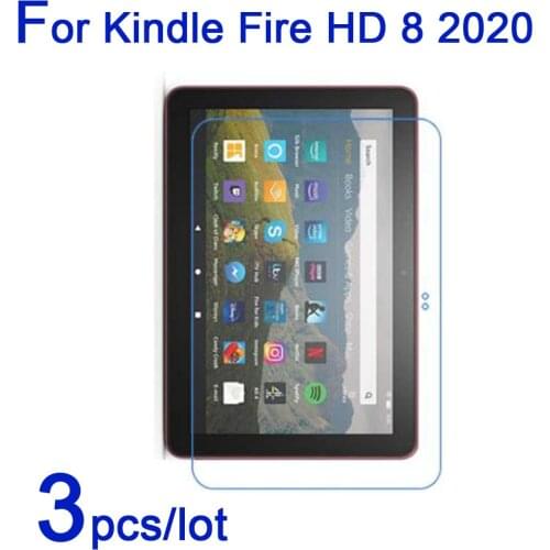 3pcs/lot Soft Clear/Matte/Nano Explosion-Proof Protective Film For Amazon Kindle Fire HD 8 2016 2018 2018 2020 Screen Protectors