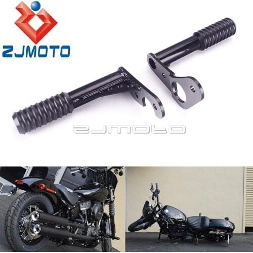 1 Pair Highway Crash Bar Passenger Peg for Harley Softail FLST Street Bob Low Rider FXBB FXL Bodywork Frame Slider Bumper Guard