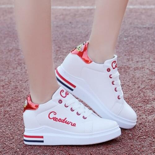 Spring Designer Wedges White Shoes Female Platform Sneakers Women Tenis Feminino Casual Female Woman Trainers Mcqueens Shoes