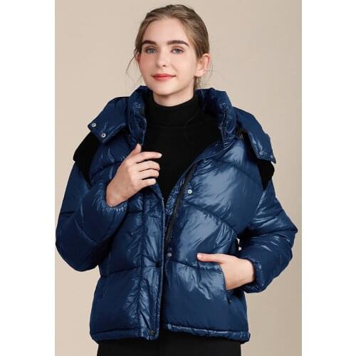 Lady Down Jacket Women Winter Short Parkas 2021 Womens Duck Down Coat Blue Female Snow Outwear Ladies Puffer Clothing Oversize