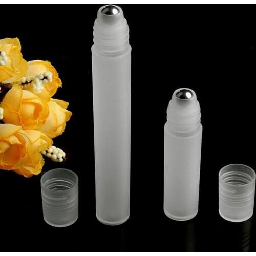 1Pc 5ml/10ml Empty Roll On Stainles Steel Roller Ball Liquids Oil Perfume Bottle