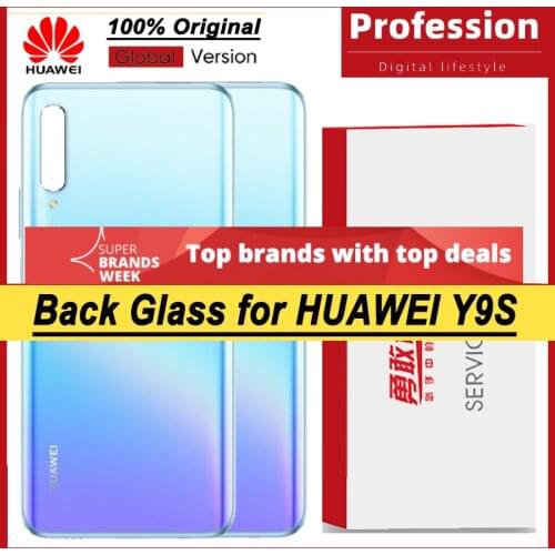 100% Original for Huawei Y9S Back Battery Cover Housing Door Panel Case Battery Cover with Camera Lens