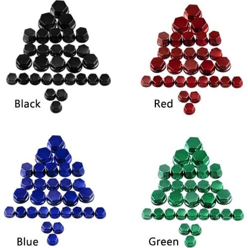 30Pcs Bolt Caps Motorcycle Screw Nut Cover Decoration Centro Motorbike Ornamental Mouldings For Yamaha Kawasaki Honda Harley BMW