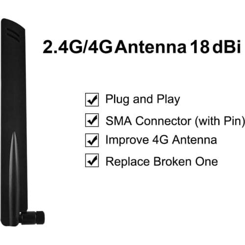 4G LTE External Antenna 18dBi 4G Router Antenna Indoor Antenna With SMA Male Connector For Huawei Router B390 B593 B2000 Modem