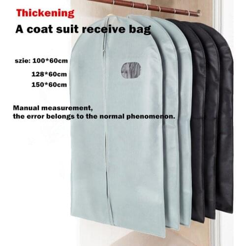 Free shipping Thickening Must-have Home Zippered Garment Bag Clothes Suits Dust Cover Dust Bags Storage Protector ZH#1