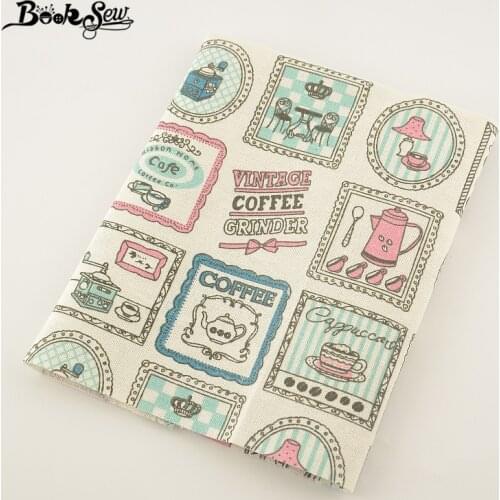 Booksew Textile Cotton Linen Fabric For Tablecloth Pillow Bag Curtain Cushion Zakka Home Theme Design Sewing Material Tissu