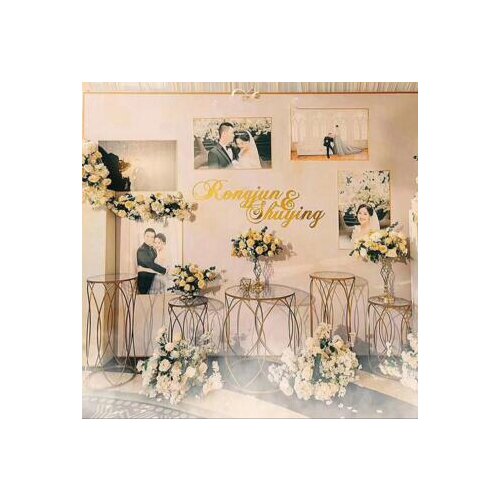 Wedding dessert table, wedding props, on-site decoration dessert table, combination dessert table, banquet reception area layout