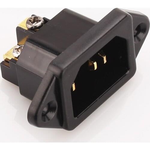 Hi-End Pure copper 24K Gold Plated IEC AC Inlet socket