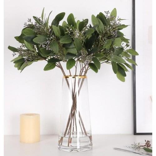 Simulation Eucalyptus Plant Artificial Flower Wall Hanging Plants Home Wedding Decoration